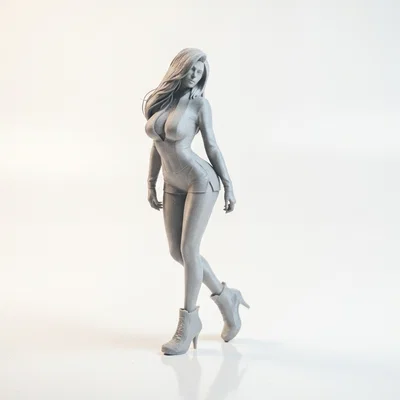 Mô hình tượng nữ nhân vật mặc bodysuit in 3D