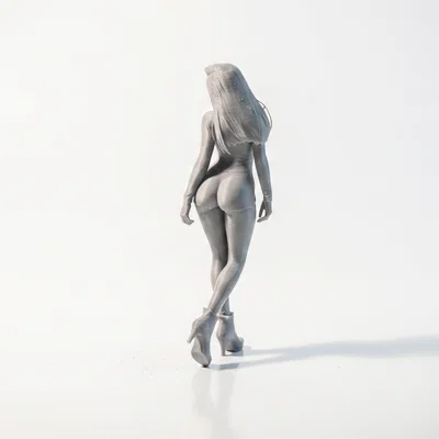 Mô hình tượng nữ nhân vật mặc bodysuit in 3D