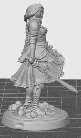 Mô hình Nữ Chiến Binh (Female Warrior) cho game nhập vai D&D - Image 2
