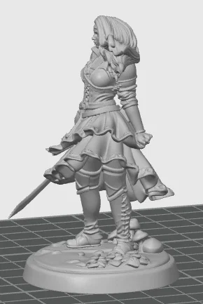 Mô hình Nữ Chiến Binh (Female Warrior) cho game nhập vai D&D - Image 3