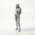 Mô hình nhân vật nữ trùm mũ (Hooded Female) - Tệp STL in 3D chất lượng cao - Thumbnail 1