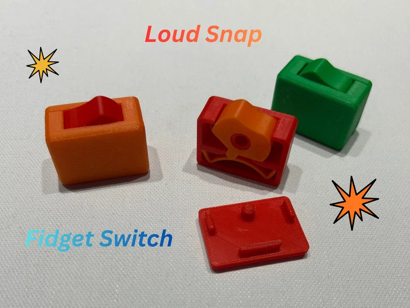 Đồ chơi giải trí Switch Fidget Loud Snap - Mẫu in 3D độc đáo - Image 1