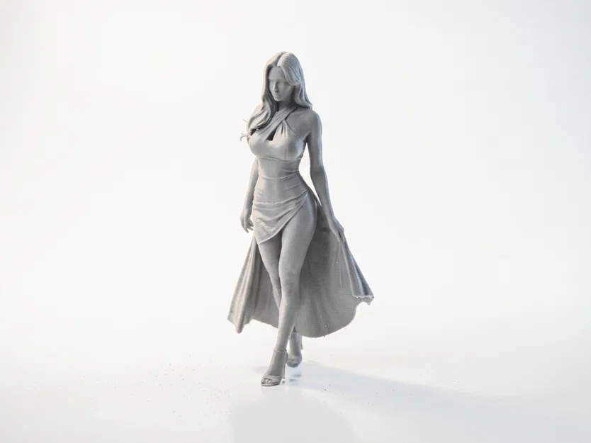 Mô hình 3D Tượng Phụ Nữ Thanh Lịch In Được - Image 1