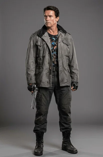 Mô hình 3D The Terminator T-800 Army Jacket 1984 ấn tượng - Image 1