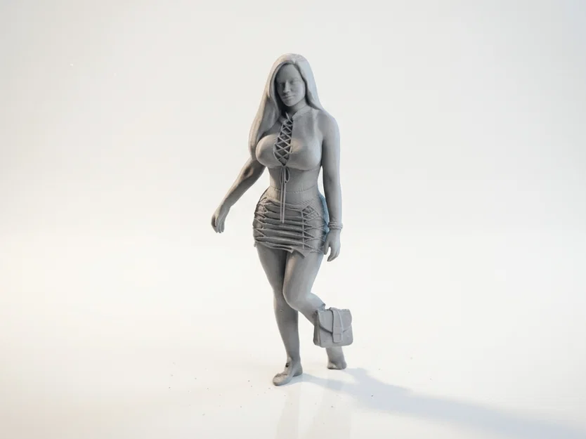 Mô hình tượng cô gái thời trang thanh lịch in 3D - Image 1