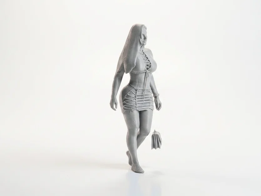Mô hình tượng cô gái thời trang thanh lịch in 3D - Image 2