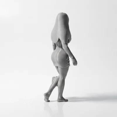 Mô hình tượng cô gái thời trang thanh lịch in 3D
