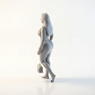 Mô hình tượng cô gái thời trang thanh lịch in 3D