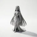 Mô hình nhân vật nữ mặc váy thanh lịch - File in 3D - Thumbnail 1