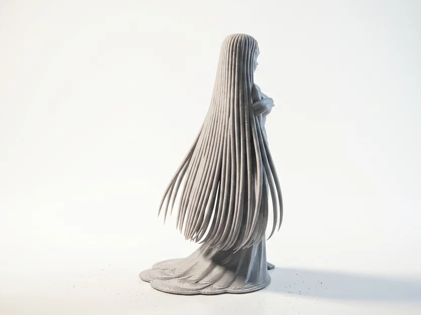 Mô hình nhân vật nữ mặc váy thanh lịch - File in 3D - Image 3