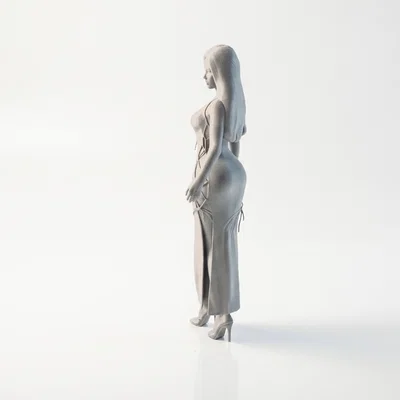Mô hình tượng quý cô thanh lịch 3D printable