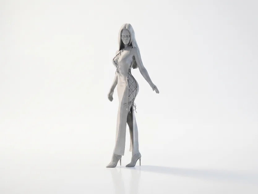 Mô hình tượng quý cô thanh lịch 3D printable - Image 2