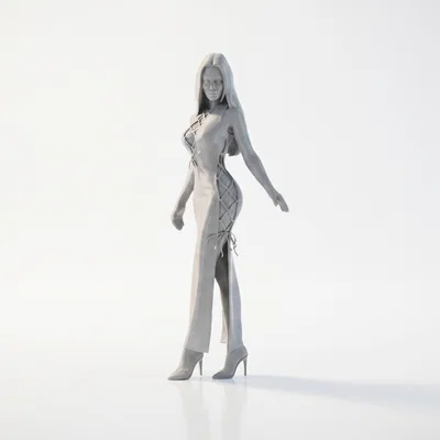 Mô hình tượng quý cô thanh lịch 3D printable