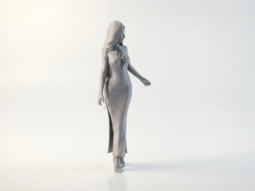 Mô hình tượng quý cô thanh lịch 3D printable - Image 3