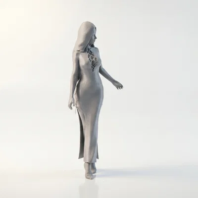 Mô hình tượng quý cô thanh lịch 3D printable