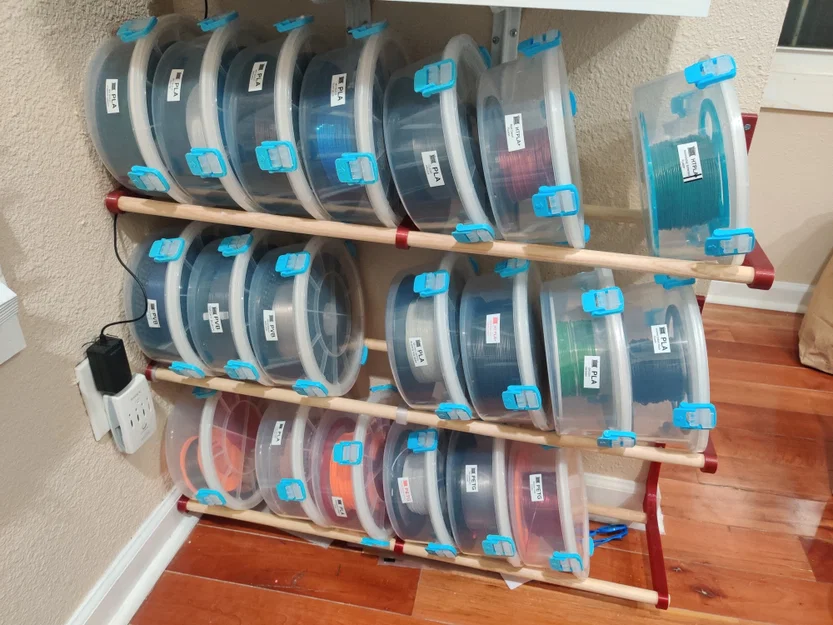 Hệ thống giá treo sợi in 3D (Filament Storage Rack System) - Image 1