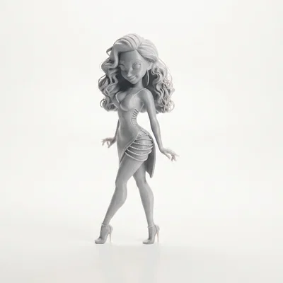 Mô hình tượng người phụ nữ nhảy múa đầy thanh lịch in 3D