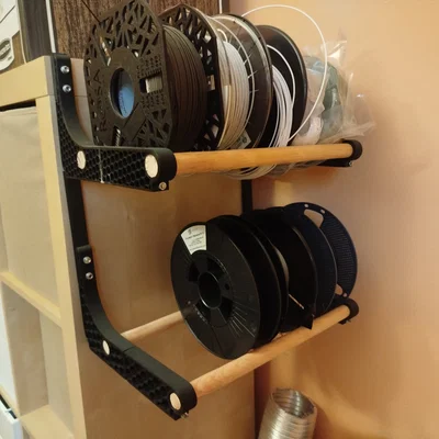 Kệ treo cuộn filament cho tủ IKEA Kallax