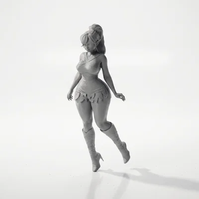 Mô hình 3D nàng tiên (Fantasy Elf) tuyệt đẹp cho in ấn