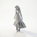 Mô hình tượng người phụ nữ thanh lịch trong chiếc váy suông (File 3D Printable) - Thumbnail 1