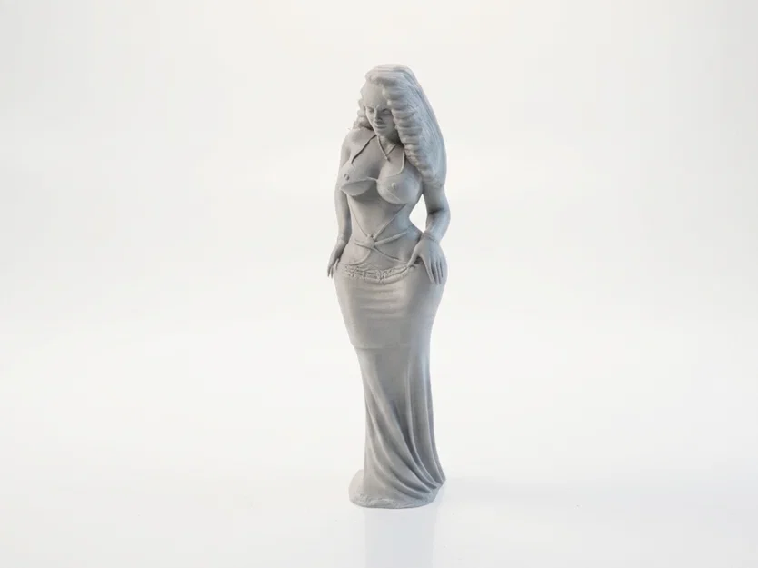 Mô hình tượng người phụ nữ mặc đầm dạ hội tinh tế - File in 3D - Image 1