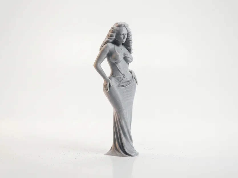 Mô hình tượng người phụ nữ mặc đầm dạ hội tinh tế - File in 3D - Image 2