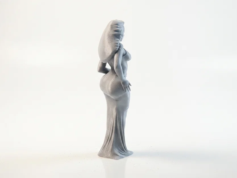 Mô hình tượng người phụ nữ mặc đầm dạ hội tinh tế - File in 3D - Image 3