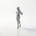 Mô hình 3D tượng nữ quý phái thanh lịch - Elegant Lady Figurine - Thumbnail 4
