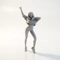 Mô hình tượng nữ vũ công 3D - Dancing Figure Female Statue - Thumbnail 1