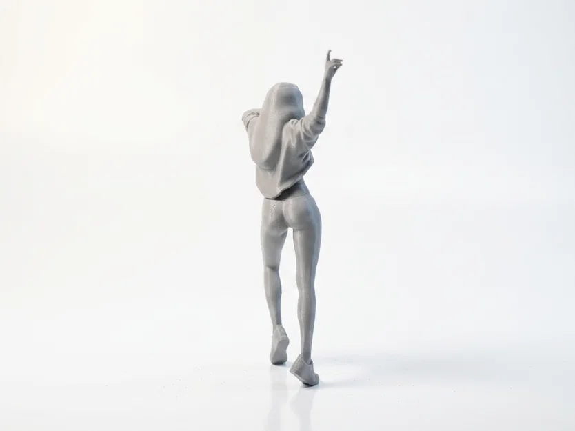 Mô hình tượng nữ vũ công 3D - Dancing Figure Female Statue - Image 3