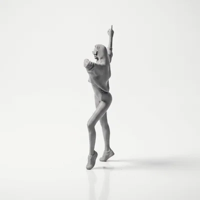 Mô hình tượng nữ vũ công 3D - Dancing Figure Female Statue