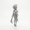 Mô hình nhân vật nữ Anime 3D - Phiên bản chiến binh cực chất - Thumbnail 2
