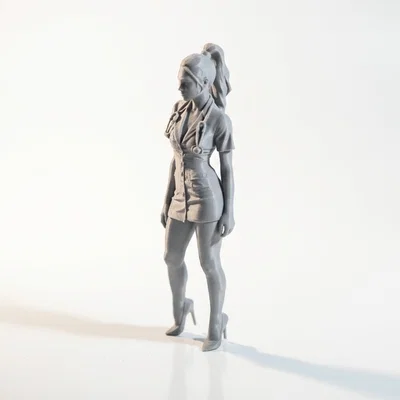 Mô hình tượng nữ y tá in 3D (3D Printable Nurse Figurine)