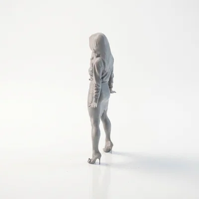 Mô hình tượng Nữ doanh nhân sang trọng - File in 3D