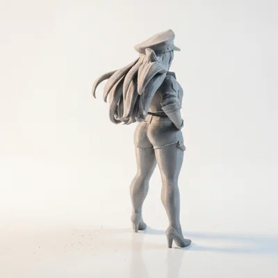 Mô hình nữ sĩ quan 3D in STL