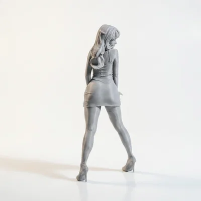 Mô hình nữ nhân vật Anime thanh lịch cho máy in 3D
