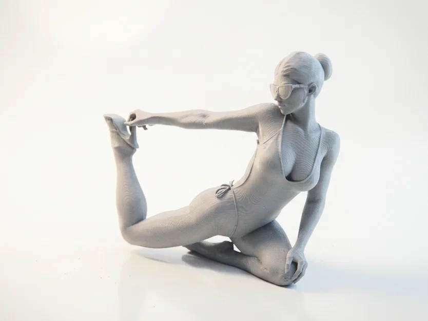 Mô hình tượng nữ tư thế Yoga in 3D nghệ thuật - Image 1