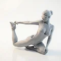 Mô hình tượng nữ tư thế Yoga in 3D nghệ thuật - Thumbnail 1