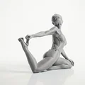 Mô hình tượng nữ tư thế Yoga in 3D nghệ thuật - Thumbnail 2