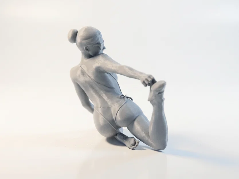 Mô hình tượng nữ tư thế Yoga in 3D nghệ thuật - Image 3