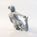 Mô hình tượng nữ tư thế Yoga in 3D nghệ thuật - Thumbnail 3