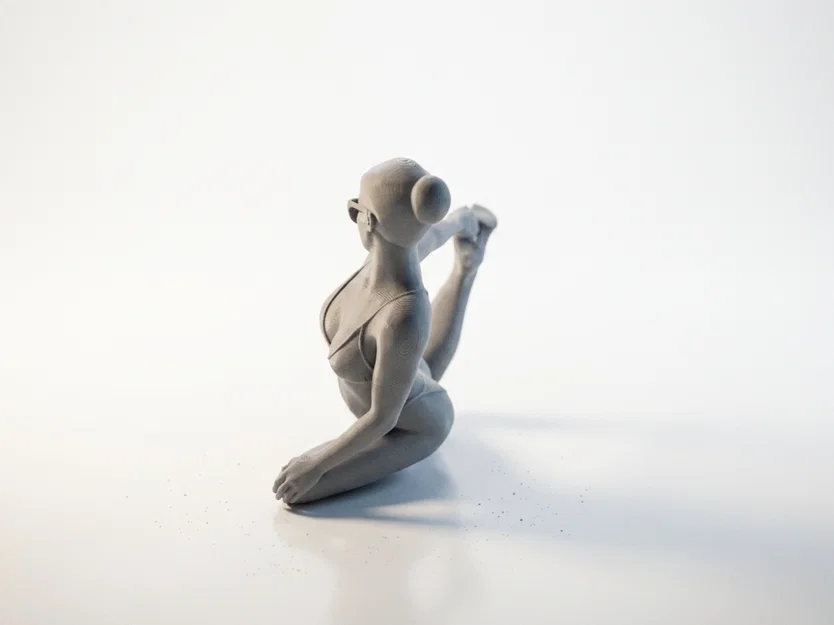 Mô hình tượng nữ tư thế Yoga in 3D nghệ thuật - Image 4