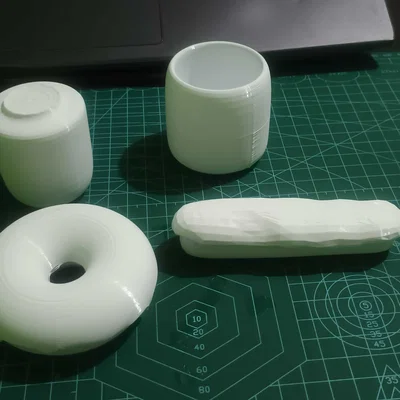 Bộ sưu tập mô hình 3D thực hành thiết kế cơ bản bằng Blender