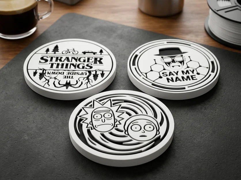 POP COASTERS - Đế lót ly in 3D theo phong cách Pop Culture - Image 2