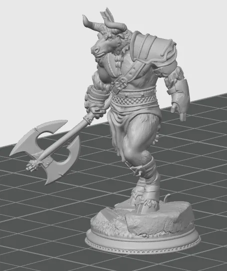 Mô hình Chiến binh Nhân ngưu (Minotaur Warrior) 3D in chi tiết cho D&D - Image 1