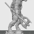 Mô hình Chiến binh Nhân ngưu (Minotaur Warrior) 3D in chi tiết cho D&D - Thumbnail 2