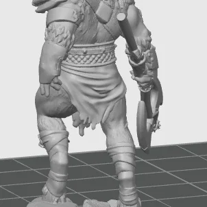 Mô hình Chiến binh Nhân ngưu (Minotaur Warrior) 3D in chi tiết cho D&D