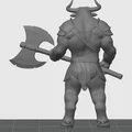 Mô hình Minotaur Warrior cầm rìu 2 lưỡi - Nhân vật RPG in 3D - Thumbnail 2