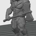 Mô hình Minotaur Warrior cầm rìu 2 lưỡi - Nhân vật RPG in 3D - Thumbnail 3