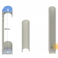 Nắp che bản lề cửa sổ 90mm - Thumbnail 3